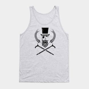 Gentleman Beer Hops (Black) Tank Top